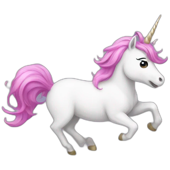 Unicorn dance emoji