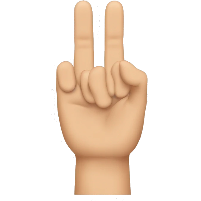 I want a hand emoji with thumb and ring finger out while others are closed emoji