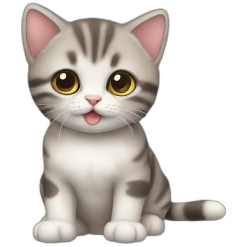 Chaton véron emoji