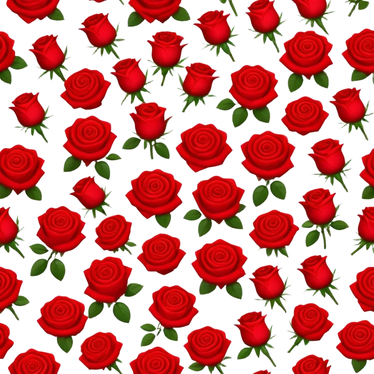 Lots of roses emoji