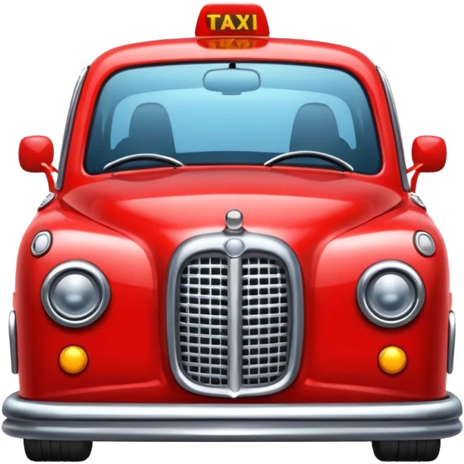 red taxi emoji