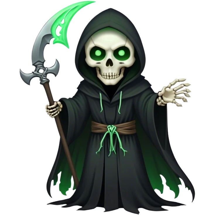 The grim reaper vs the guy from dead cells emoji
