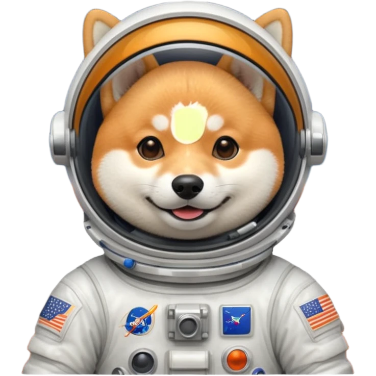 shiba dog astronaut emoji