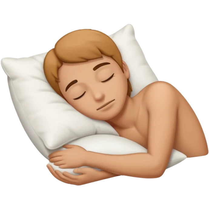 person napping with a pillow emoji