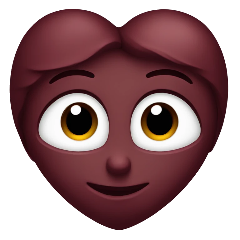 Deep burgundy heart emoji