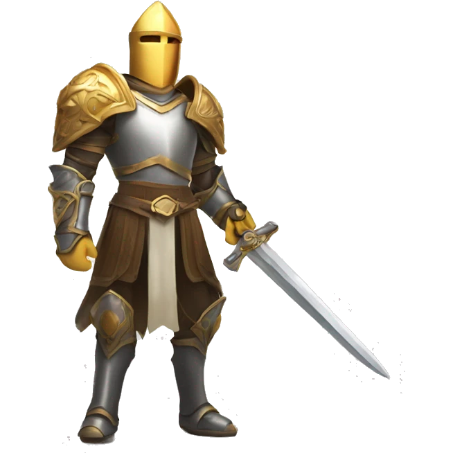 paladin of light with big sword emoji