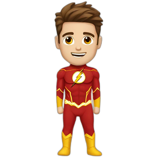 Flash barry allen costume emoji