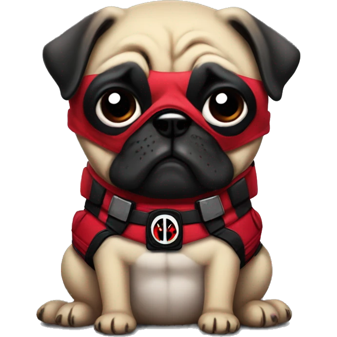 deadpool pug emoji