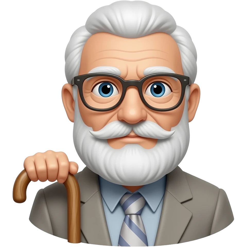 Velhinho de bengala emoji