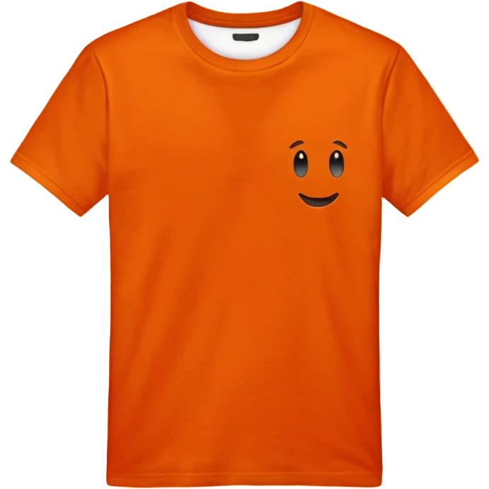 orange tshirt plain emoji