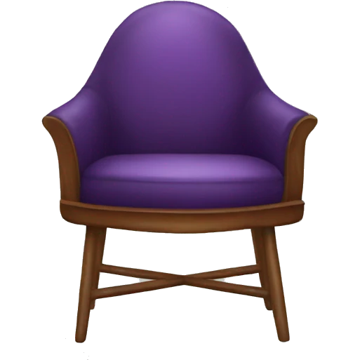 Eggplant chair emoji