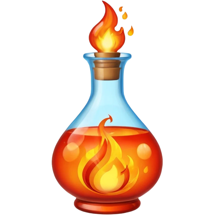 fire potion bottle emoji