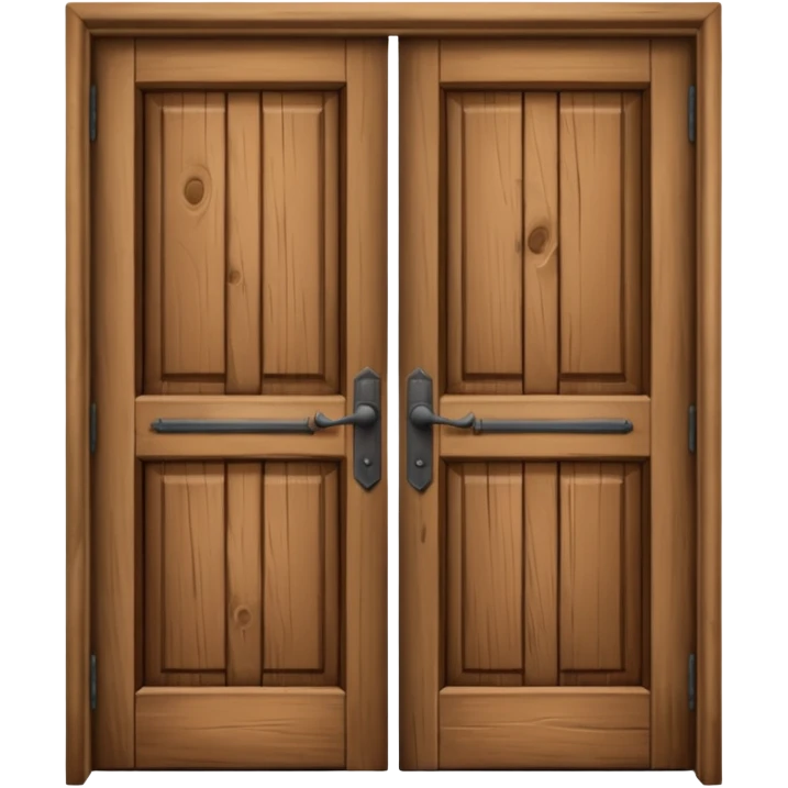 wide open wooden door emoji