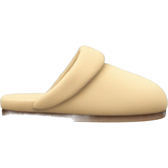 beige house slippers emoji