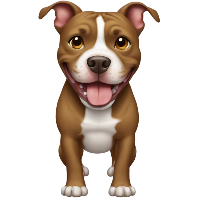 Pitbull smiling emoji