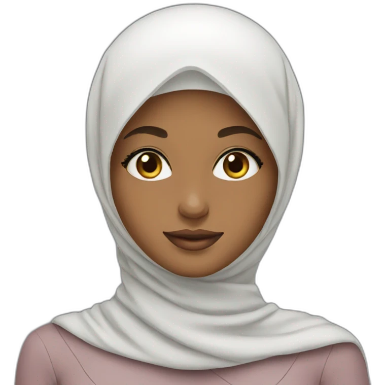 Beautiful hijab girl emoji