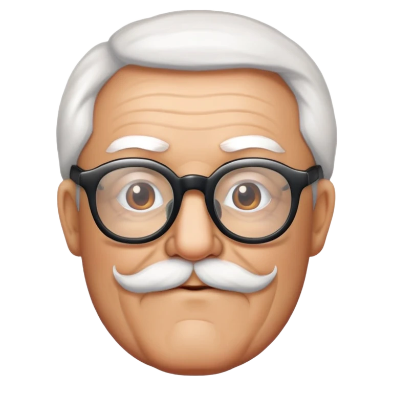 Père Noël à lunette emoji