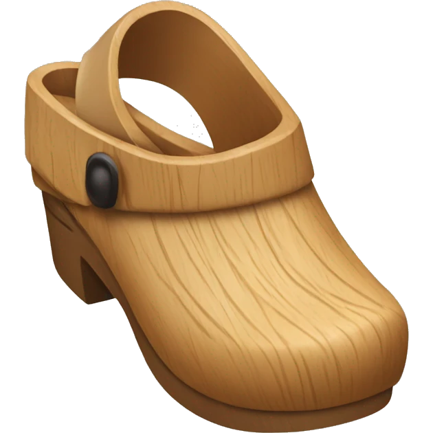 Wooden clogs emoji
