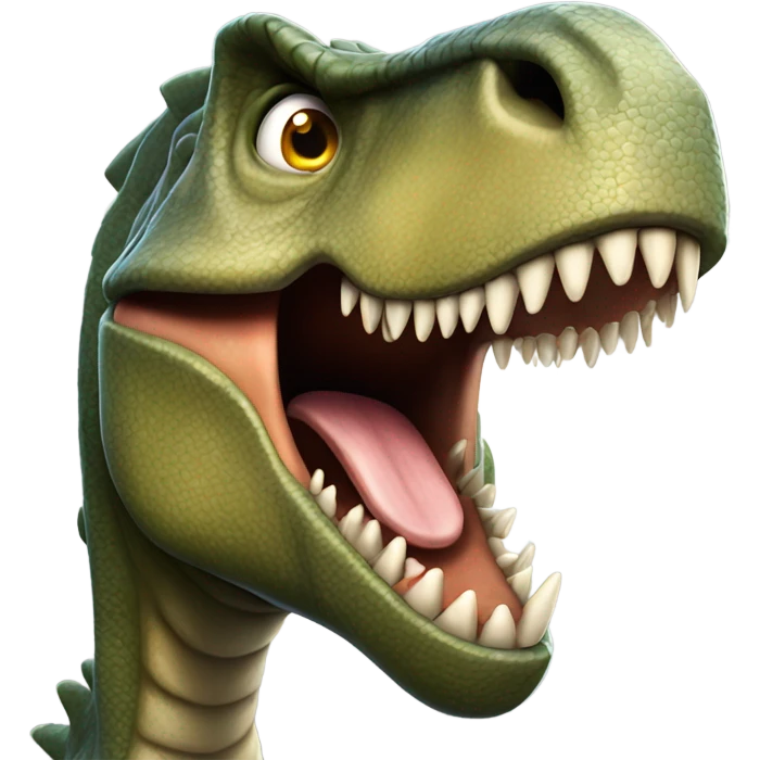 Dinosaur roaring emoji