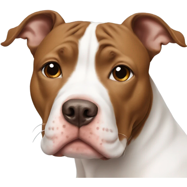 White and brown pitbull  emoji