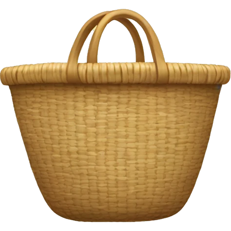 Straw bag emoji
