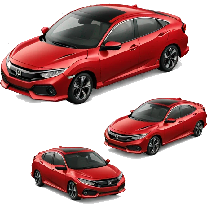 Honda Civic Red emoji