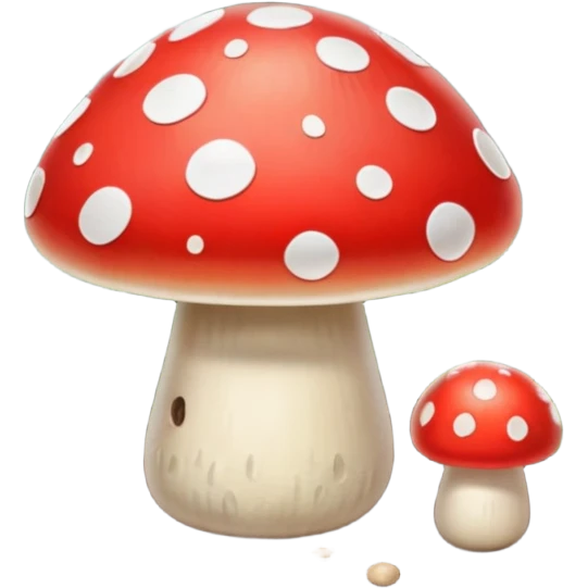 Toadstool mushroom emoji