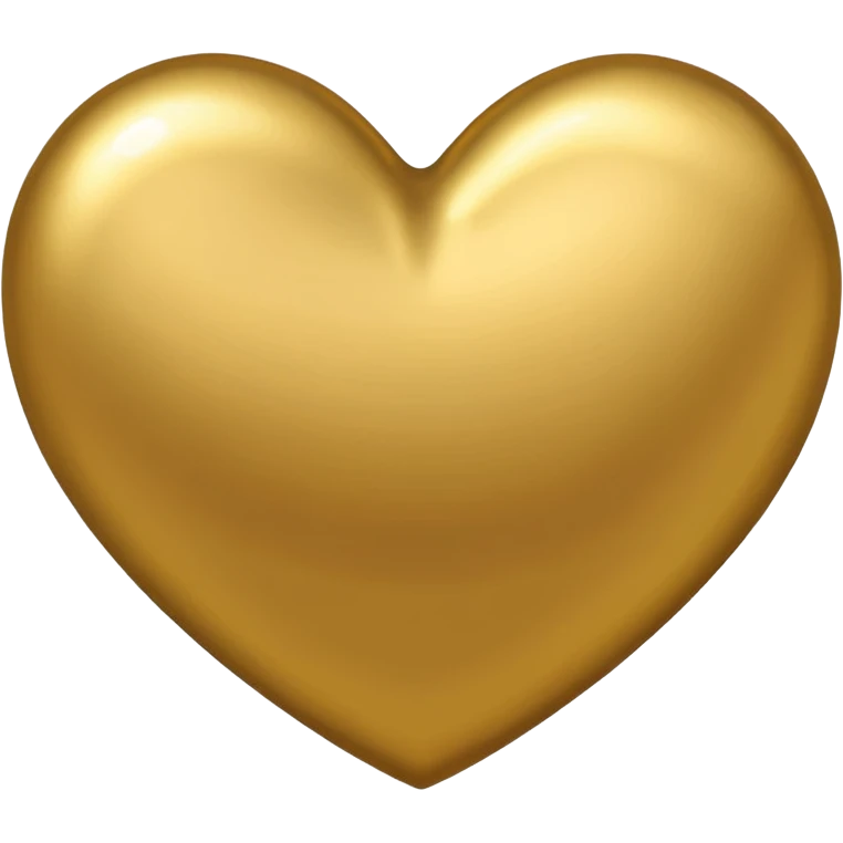 Gold heart emoji emoji