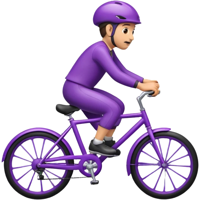 Eggplant riding a bike emoji