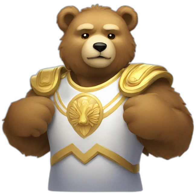 Heavenly Bear of power at the club emoji