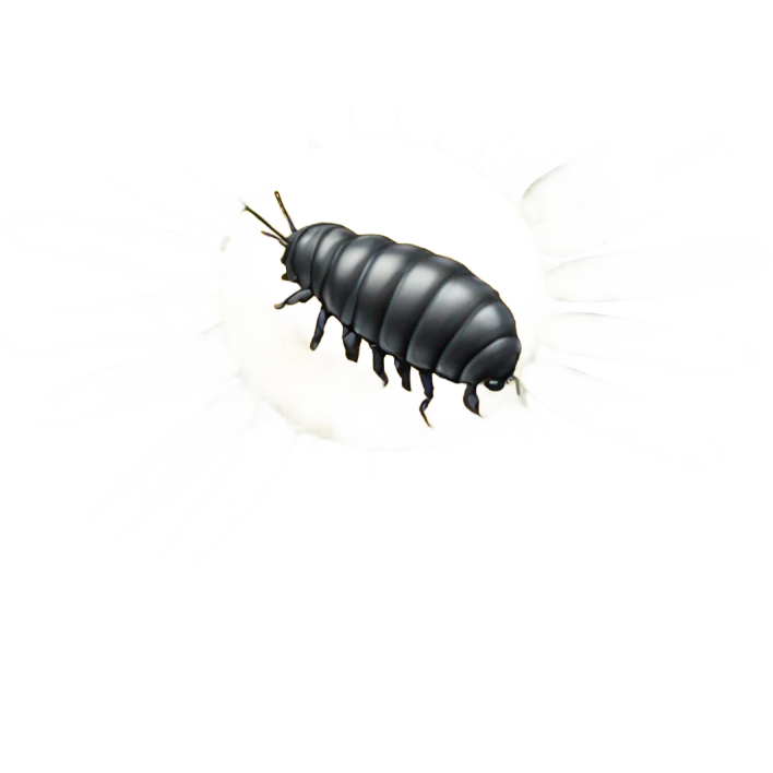 Daisy behind isopods emoji