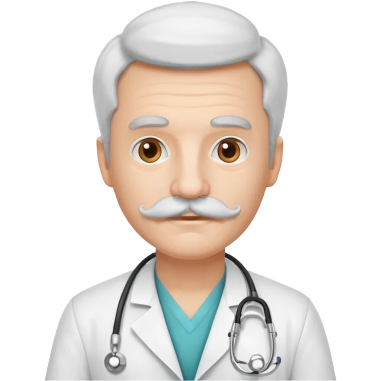 doctor with white mustaches emoji