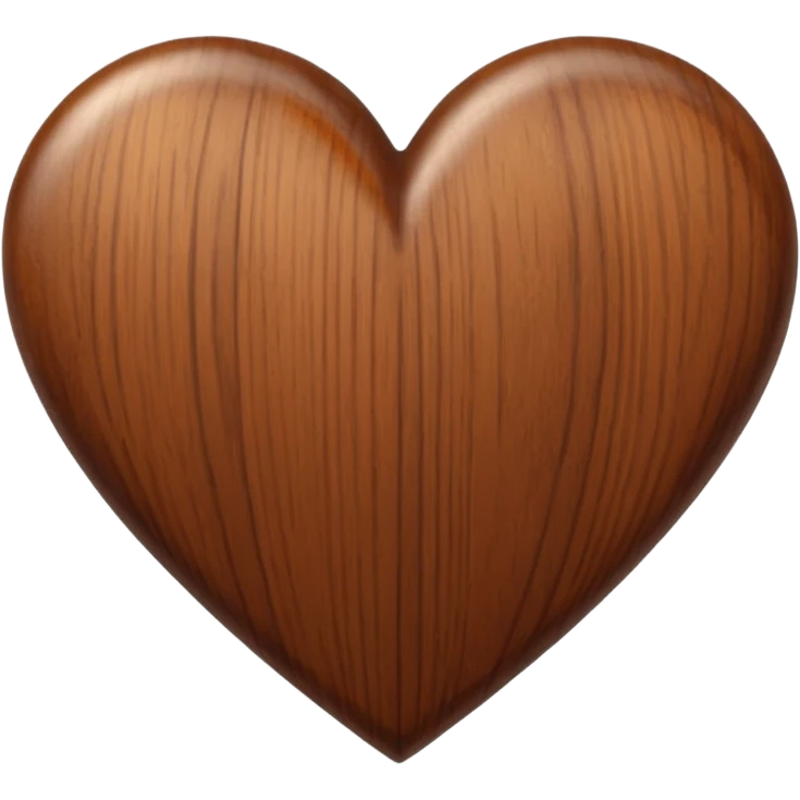 brown classic heart emoji