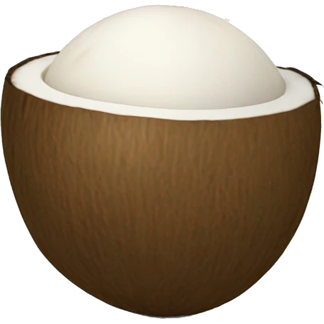 coconut with strobe  emoji