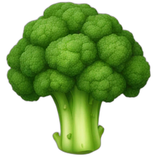 weavy hair broccoli emoji