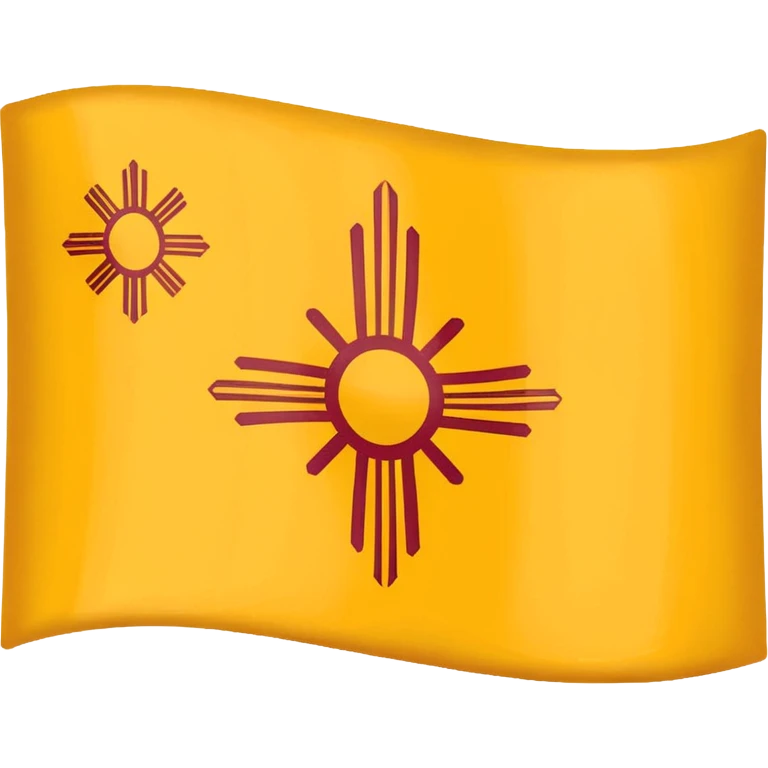 New mexico flag with solid yellow flag  emoji