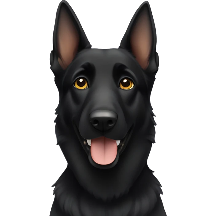 Black German Shepherd emoji