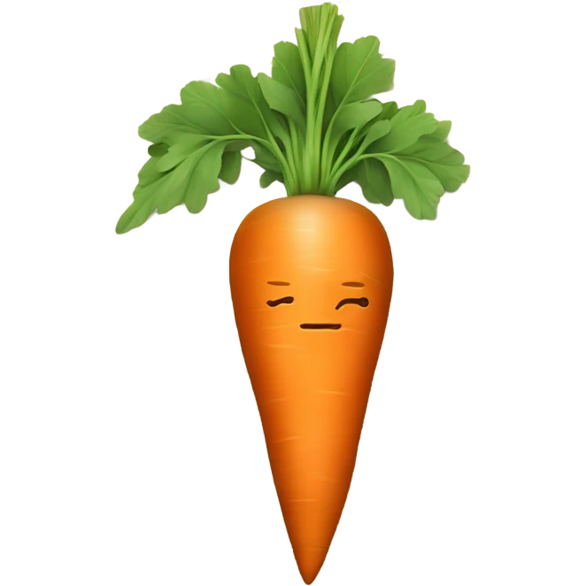 A carrot sitting at a desk doing math emoji