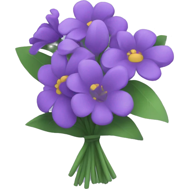 Purple flower bouquet  emoji