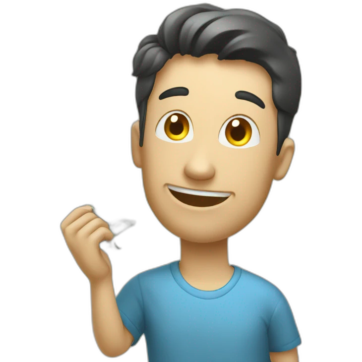 trading money with stock emoji