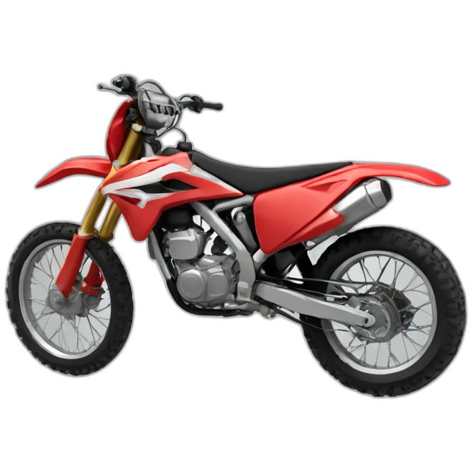 Motocross rouge emoji
