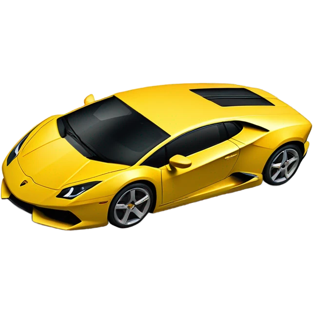 Yellow lamorghini emoji