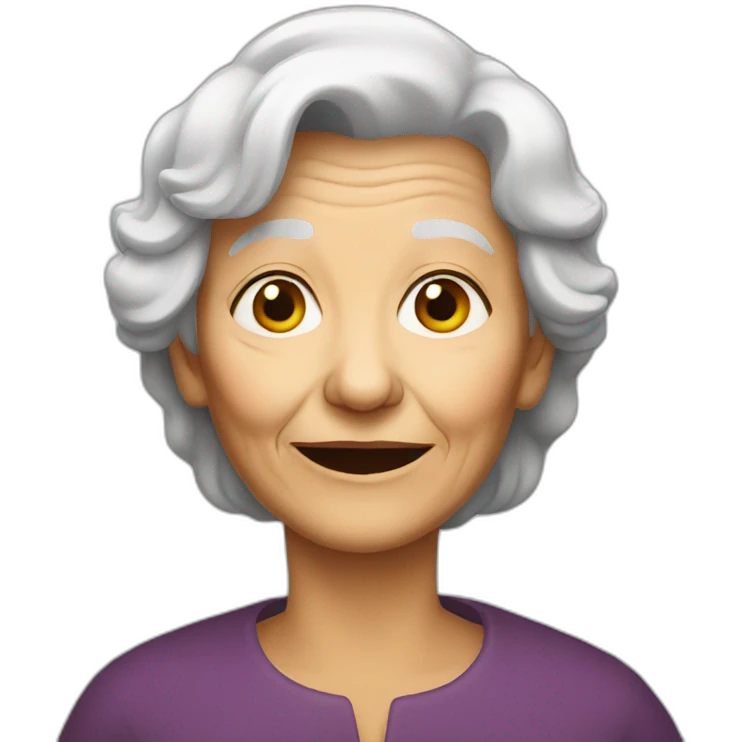 old woman emoji