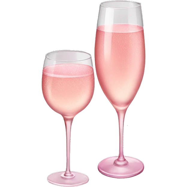 Pink champagne  emoji