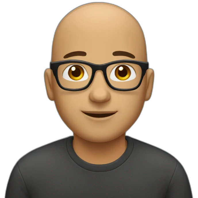bald-latino-guy-with-glasses emoji