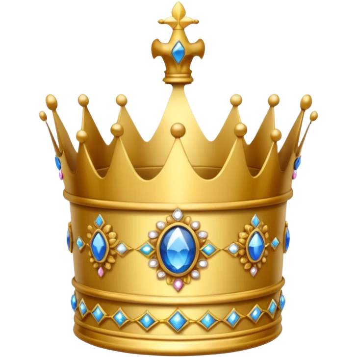 an  old crown in a glass box emoji
