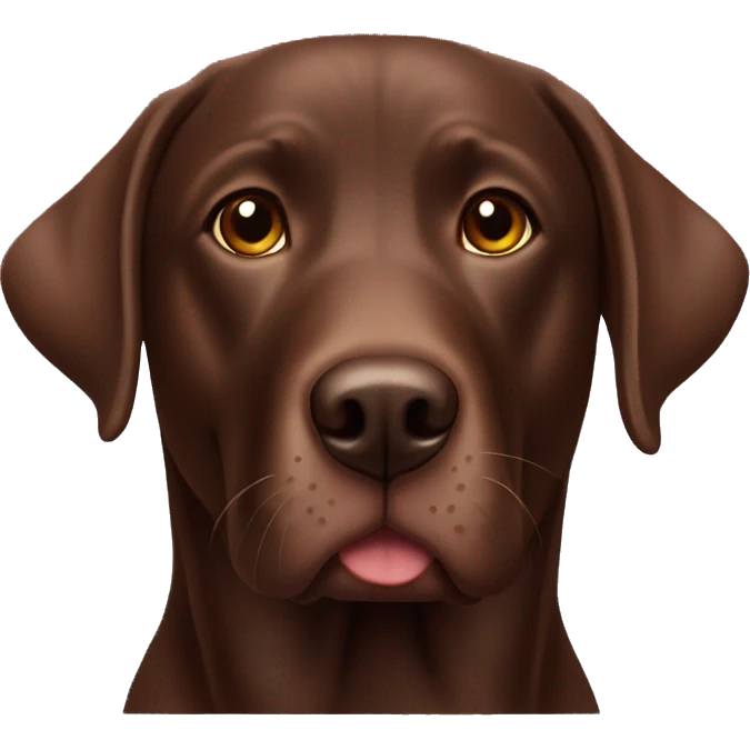 Chocolate lab emoji