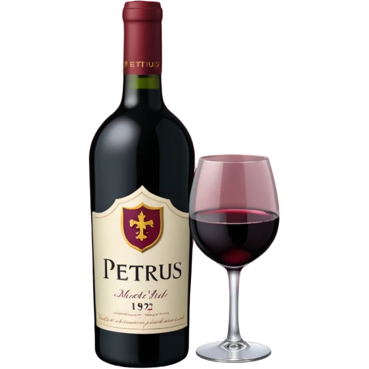 can you create an emoji for a very rare merlot (Petrus 1992) emoji