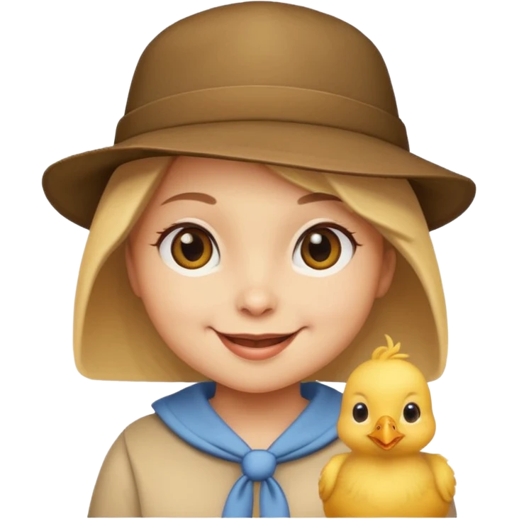 Chick in a hat emoji