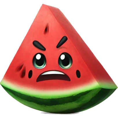 angry watermelon  emoji
